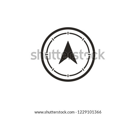 Compass icon sign symbol