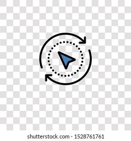 compass icon sign and symbol. compass color icon for website design and mobile app development. Simple Element from business set collection for mobile concept and web apps icon.