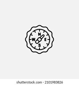 Compass icon sign vector,Symbol, logo illustration for web and mobile