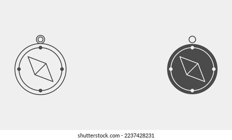 Compass-Symbol, Vektorsymbol, Symbol, Logo-Illustration für Web und Mobile