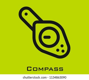 Compass icon signs