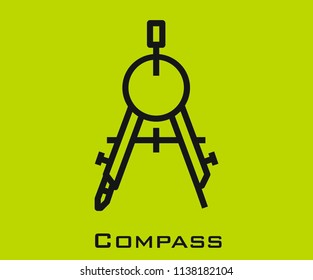 Compass icon signs