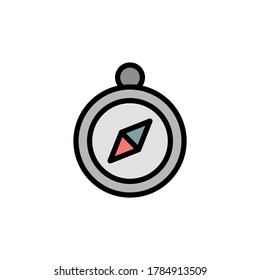 Compass icon. Simple color with outline vector elements of pirate icons for ui and ux, website or mobile application