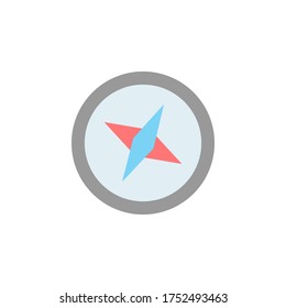 Compass icon. Simple color vector elements of navigation icons for ui and ux, website or mobile application