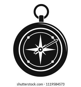 Compass icon. Simple illustration of compass vector icon for web design isolated on white background