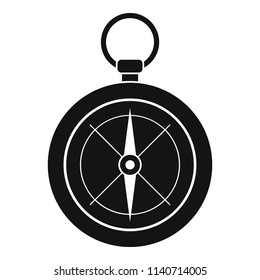 Compass icon. Simple illustration of compass vector icon for web design isolated on white background