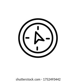 Compass icon. Simple line, outline vector elements of navigation icons for ui and ux, website or mobile application