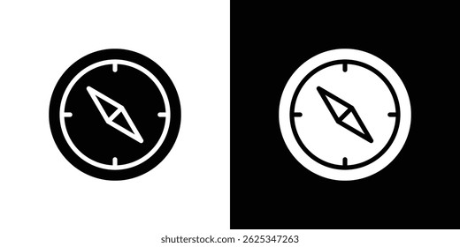 Compass icon simple line vector. Symbol, logo.