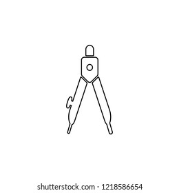 Compass icon. Simple outline vector of education set for UI and UX, website or mobile application