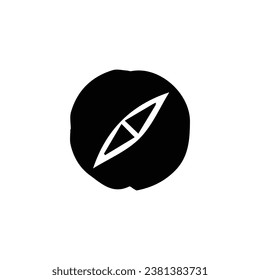 Icono de brújula. Símbolo de fondo de afiches de la agencia de viajes de estilo sencillo. Elemento de diseño del logotipo de la brújula. Impresión de camisetas de brújula. Vector para pegatinas.