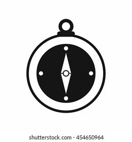 Compass icon in simple style. Travel black icon isolated vector illustration