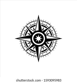 Compass icon. Simple of compass vector icons for web design isolated on white background.