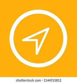 compass icon, stock vector illustration, EPS10.