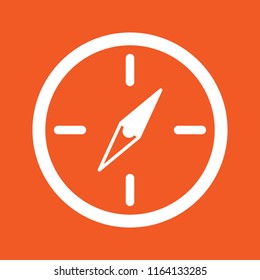 Compass icon, stock vector illustration, EPS10.