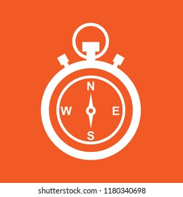 Compass icon, stock vector illustration, EPS10. 