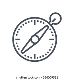 Compass icon suitable for info graphics, websites and print media and  interfaces. Line vector icon.