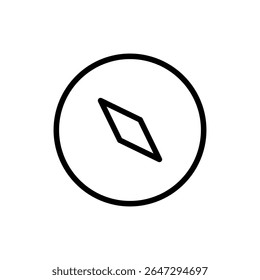 Compass icon symbol for apps and websites. arrow compass icon sign and symbol