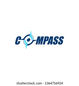 compass icon symbol logo template. outdoor adventure compass logo