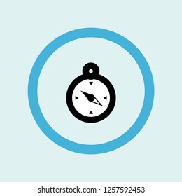 compass icon symbol. Premium quality isolated compass vector icon in trendy style. compass element.