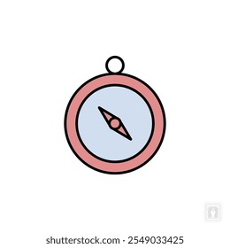 Compass icon. Compass Symbol sign for mobile concept and web design. Vector icon, Logo illustration, Vector graphics
