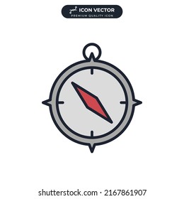 compass icon symbol template for graphic and web design collection logo vector illustration