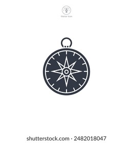 Compass Icon symbol vector illustration isolated on white background