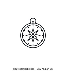 Compass icon symbol vector illustration isolated on white background