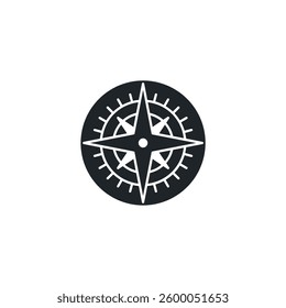 Compass icon symbol vector illustration isolated on white background