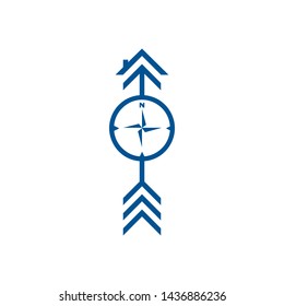compass icon symbol vector logo design illustration
