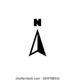 Compass icon symbol vector on white background