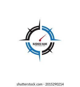 Compass icon and symbol vector template