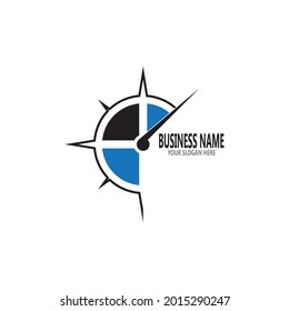 Compass icon and symbol vector template