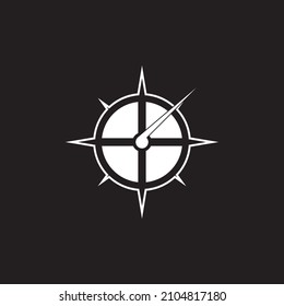 Compass icon and symbol vector template