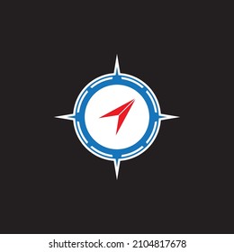 Compass icon and symbol vector template