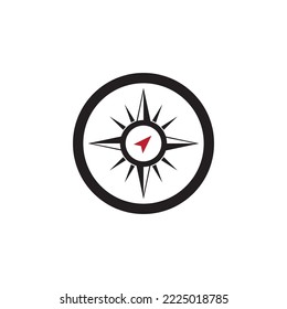 Compass icon and symbol vector template
