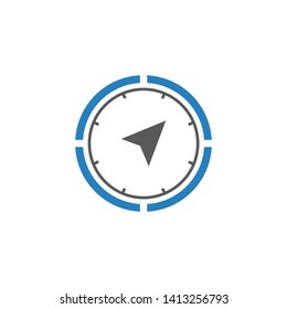 Compass icon, Compass symbol Vector. For web and mobile