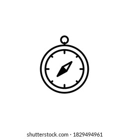 compass icon, Compass symbol for web vector