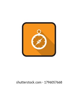 Compass icon template flat design