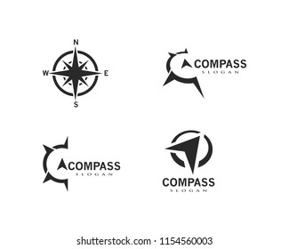 Compass icon Template vector icon illustration design