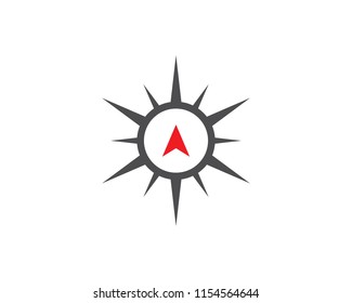 Compass icon Template vector icon illustration design