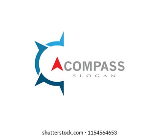 Compass icon Template vector icon illustration design