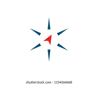 Compass icon Template vector icon illustration design