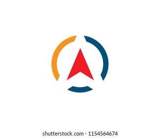 Compass icon Template vector icon illustration design