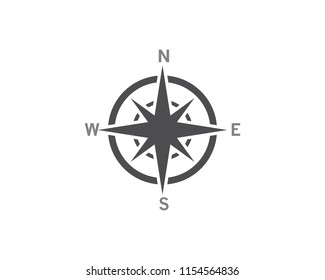 Compass icon Template vector icon illustration design