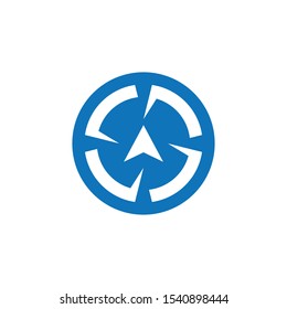 Compass icon Template vector icon illustration design