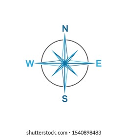 Compass icon Template vector icon illustration design