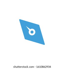Compass icon template. Vector illustration 
