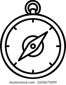 Compass Icon for Travel and Navigation