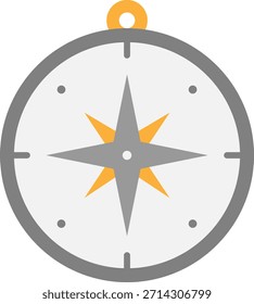 Icono de brújula para viajes y navegación