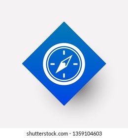 Compass icon in trendy flat style isolated on background. Compass icon page symbol for your web site design Compass icon logo, app, UI , on white background Vector.